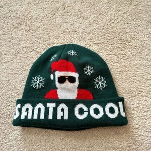 Kids Christmas Holiday Santa Cool Knit Hat Beanie Unisex